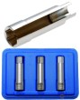 Estuche 3 vasos abiertos 1/4" hex. (8 - 9 - 10 mm.) para calentadores diesel del grupo fiat