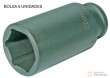 Bolsa 5 vasos largos 1/2" impacto hex. "protorque", 28 mm.