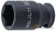 Vaso corto 1/4" de impacto hex. "protorque", 11 mm