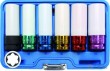 Estuche 5 vasos largos 1/2" impacto de aluminio con protector (15-17-19-21-22 mm.) + vaso largo 1/2" impacto ms17 plus de mercedes benz