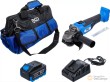 Bolsa con amoladora eléctrica - recargable 18 v dc - sin escobillas - incluye bateria li-ion 4.0 ah. y cargador rapido 4.0 a. 18 v.