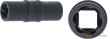 Vaso largo 1/2" de impacto de doble uso (hex. *protorque / tipo *twist* para soltar tornillos antirrobo y tuercas defectuosas), 19 x 75 mm.
