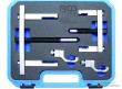 Estuche 6 utiles para extraccion de poleas de distribucion, bomba direccion asistida, rueda de ventilador, de generador, etc.
