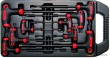 @ estuche 9 llaves acodadas mango en "t", torx/torx-h (t10/t10h x 145 mm. - t50/t50h x 280 mm.),inviolables