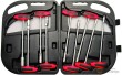 Estuche 9 llaves de vaso mango en "t", ( 6 - 14 mm), kraftmann