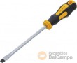 Destornillador plano mango bicolor antideslizante, 6,5 x 150 mm