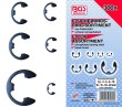 Estuche 300 circlips tipo e-clip (ø 1.5 - 22 mm)