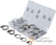 Estuche 26 abrazaderas inox. de tornillo sinfin para mangueras,ø 16 - 38 mm.