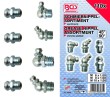 Estuche 110 boquillas engrase (ø m6 x 1.0 - m8 x 1.0 - m10 x 1.0 en recto / 45º / 90º)
