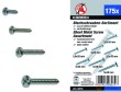 Estuche 175 tornillos rosca chapa ( ø 4 x 10 - 6 x 10 - 6 x 20 - 6 x 25 - 8 x 25 mm)