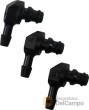 Blister 30 conectores de plástico en forma de l, ø 5 mm. interior