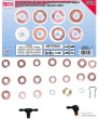 Estuche 551 arandelas de cobre para inyectores universal-mb-iveco-ford-bmw-man-mazda-land-rover-renault-deutz-fiat-rover-kia