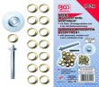 Estuche 103 pcs para montaje de ojales manual, ø 12,5 mm. x 1/2"
