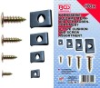 Estuche 170 pcs grapas y tornillos (3 x 8 - 4 x 16 - 5 x 12 - 6 x 20 mm.) para chapa de automoción