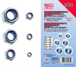 Estuche 146 tuercas con nylon insertado para tornillos ciegos ( ø m4 - 5 - 6 - 8 - 10 - 12)