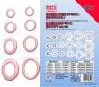Estuche 300 arandelas de cobre (ø 5x 9 x 1.0 - 28 x 36 x 2.0 mm.) para tapon de carter motor