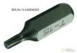 Bolsa 10 puntas 5/16" torx, t15 x 30 mm.