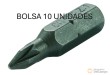 Bolsa 10 puntas 1/4" pozidriv, pz1