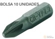 Bolsa 10 puntas 1/4" pozidriv, pz2
