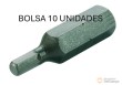 Bolsa 10 puntas 1/4" allen, 3 mm