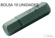 Bolsa 10 puntas 1/4" allen, 5 mm