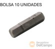 Bolsa 10 puntas 1/4" allen, 7 mm
