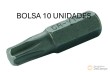 Bolsa 10 puntas 1/4" torx, t27