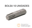 Bolsa 10 puntas 1/4" torx, t30