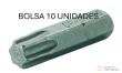 Bolsa 10 puntas 1/4" torx, t40