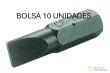 Bolsa 10 puntas 1/4" plana, 4 mm