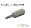 Bolsa 10 puntas 1/4" torx, t7