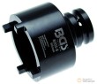 Vaso 1/2" almenado exterior de impacto para rotula de suspensión, 56 x 5.5 mm - km7
