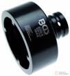 Vaso 1/2" de impacto con 4 almenas int. ø 63 mm. para rotula de suspensión, km7 - 59,5 mm