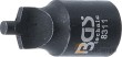 Util de sustitución de válvulas de presión de acero de llantas de aluminio y de furgonetas y autocaravanas, 1/4" (utilizable con llave dinamométrica)