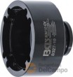 Vaso corto 3/4" con almena interior para tuercas ranuradas de bloqueo de ejes, manguetas de fijación o desmontaje de vehiculos industriales, km10