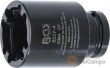 Vaso corto 1/2" con almena interior para tuercas ranuradas de bloqueo de ejes, manguetas de fijación o desmontaje de vehiculos industriales, km4