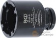 Vaso corto 1/2" con almena interior para tuercas ranuradas de bloqueo de ejes, manguetas de fijación o desmontaje de vehiculos industriales, km5