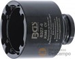 Vaso corto 1/2" con almena interior para tuercas ranuradas de bloqueo de ejes, manguetas de fijación o desmontaje de vehiculos industriales, km6