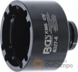 Vaso corto 1/2" con almena interior para tuercas ranuradas de bloqueo de ejes, manguetas de fijación o desmontaje de vehiculos industriales, km8