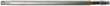 Util para limpieza y reconstrucción de rosca interna de bujia, ø m14 x 270 mm.