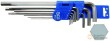 Blister 9 llaves acodadas allen extralargas con reborde interno ( 1,5 - 10 mm)