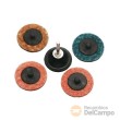 Blister 4 discos de lijar de fibra ø 50 mm + adaptador de taladro sistema 3m ø 6 mm