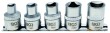 Regleta 5 vasos cortos 1/2" triangulares para inyectores bosch - tdi grupo vag (m5 - m6 - m8 - m10 - m12)