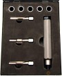 Estuche 9 utiles de extracción y reparación rosca de calentadores / bujias, ø m9 x 1,0 mm