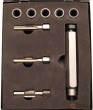 Estuche 9 utiles de extracción y reparación rosca de calentadores / bujias, ø m10 x 1,25 mm