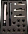 Estuche 15 utiles de extracción y reparación rosca de calentadores / bujias, ø m10 x 1,0 mm
