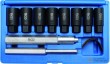 Estuche 10 pcs extracción tornillos antirrobo (vaso conico) sin dañarlos