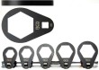 Regleta de 5 llaves extraplanas 3/8" hex. para filtros de aceite ( ø 24 - 27 - 32 - 36 - 38 mm)