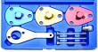 Estuche 8 utiles bloqueo distribución motores diesel grupo fiat 1.7/1.9 l (176b3000 - 176a3000 - 176a5000 - 149b1000 - 160a6000 - 160a7000 - 160d1000 - 230a2000 - 230a3000 - 230a4000 - 280a1000)