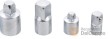 Blister 4 adaptadores ampliadores y reductores para vasos 1/4" - 3/8" - 1/2"